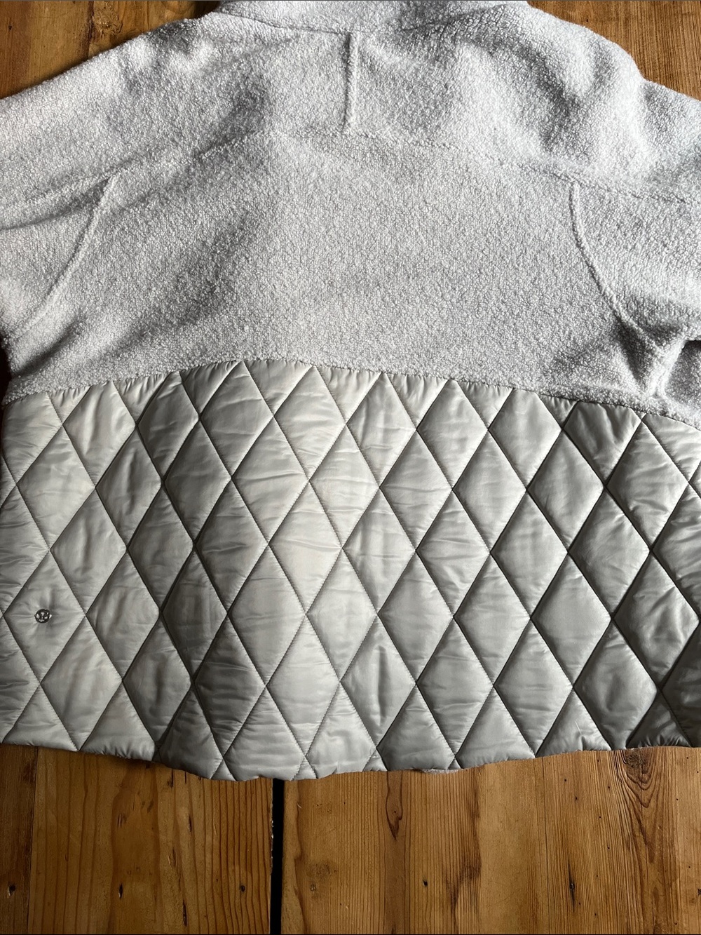 LULULEMON 10 Heathered Ceramic Show Me The Sherpa Jacket Pile Wool Quilted - Picture 13 of 15